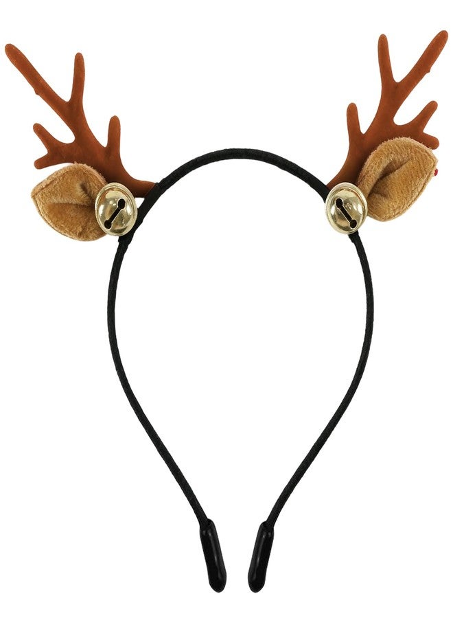 Seqiuay Deer Ears Headband for Women, Reindeer Antlers Headband Costume Accessories for Halloween and Christmas (C, One Size Fits All) - Image 1